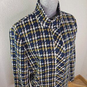 Ann Taylor Wool Tweed Multicolored Blazer Size 16 ~ NEW W TAGS!!